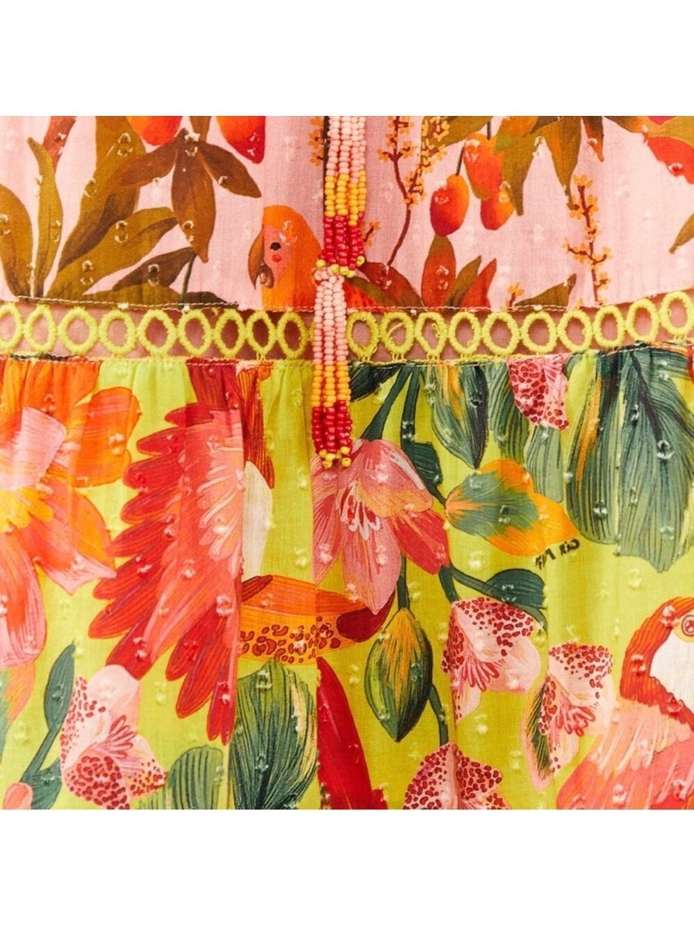 Farm Rio Mixed Mango Trees Midi Dress - Picture 6 of 13